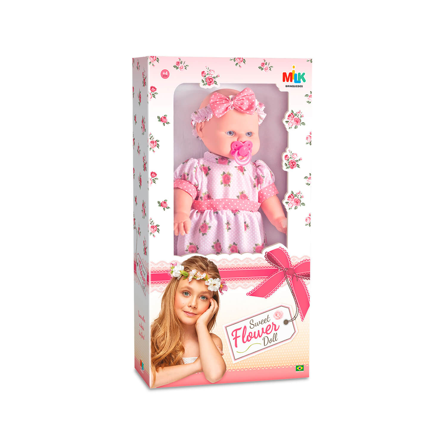 Lojas-TEM-Boneca-Sweet-Flower-Doll-Milk-Brinquedos