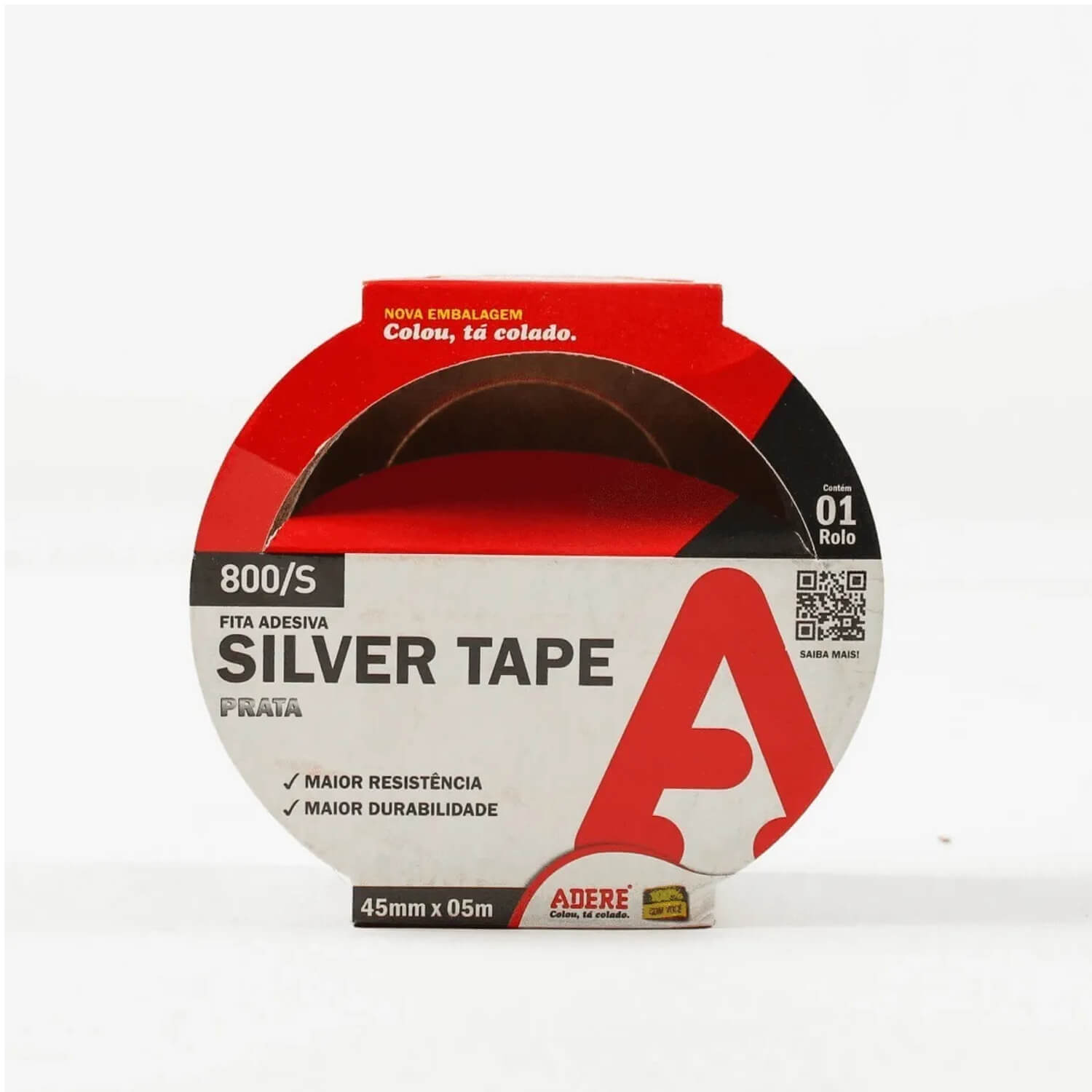 Fita Adesiva Prata Silver Tape 45mm x 5 Metros Adere (1)