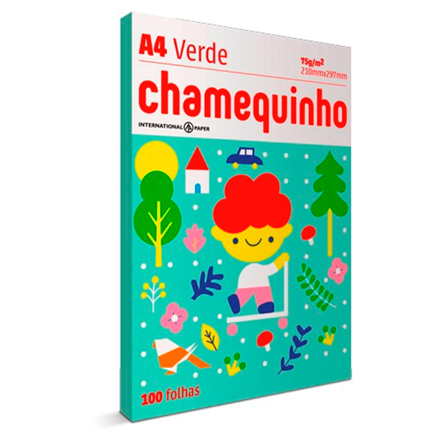 Lojas-TEM-Chamequinho-A4-100-Folhas-Verde