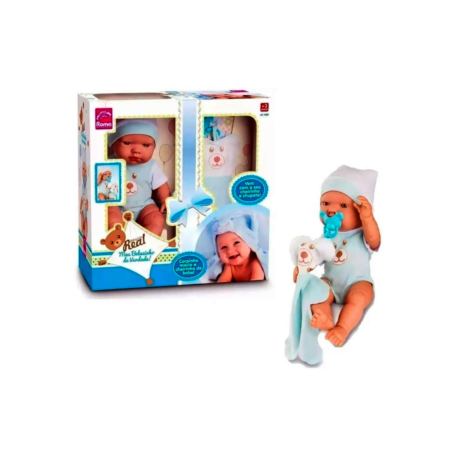 Lojas-TEM-Boneca-Vinil-Bebezinho-Azul-Real-Roma-Brinquedos