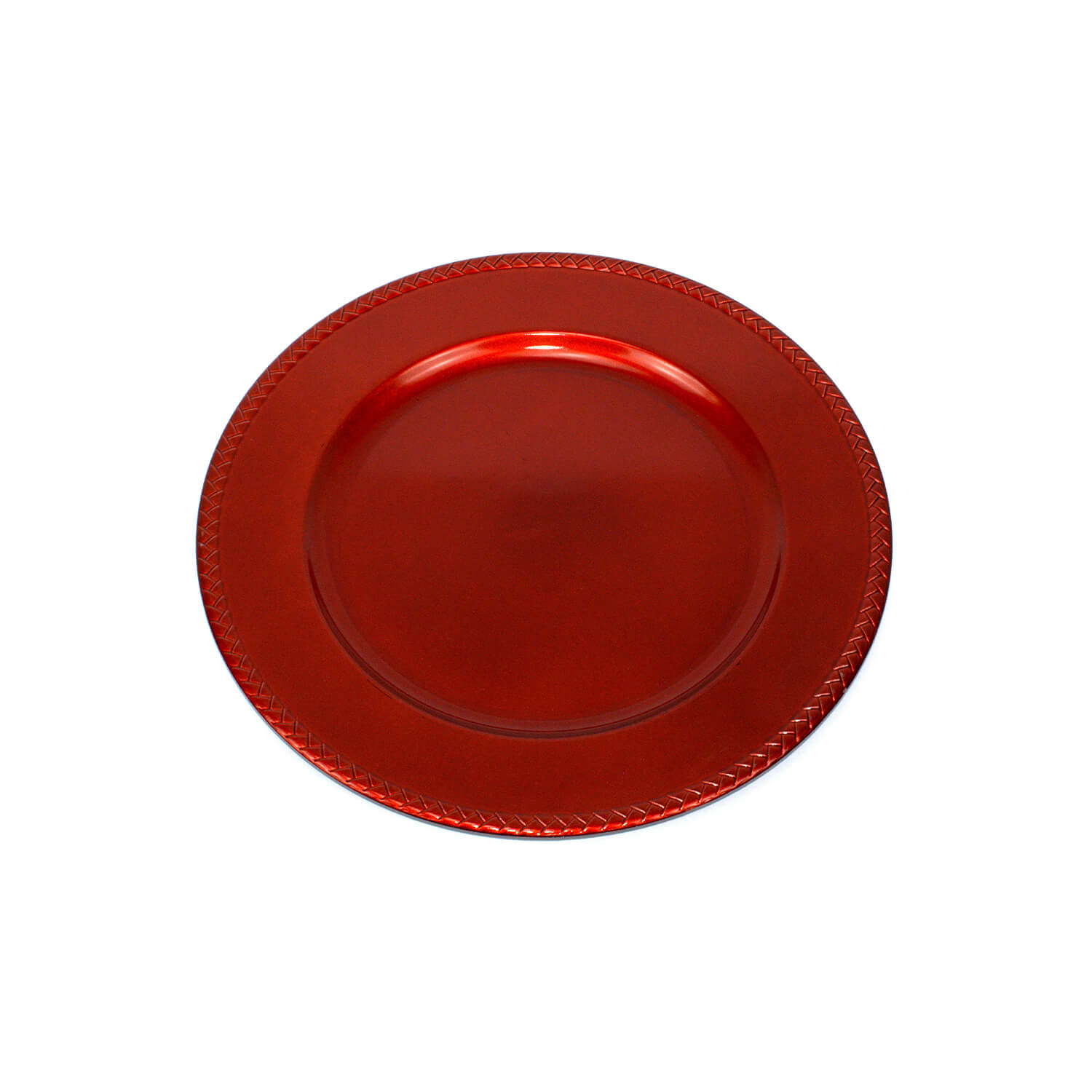 Descanso Prato Plástico Souplast Vermelho 33cm GBX (1)