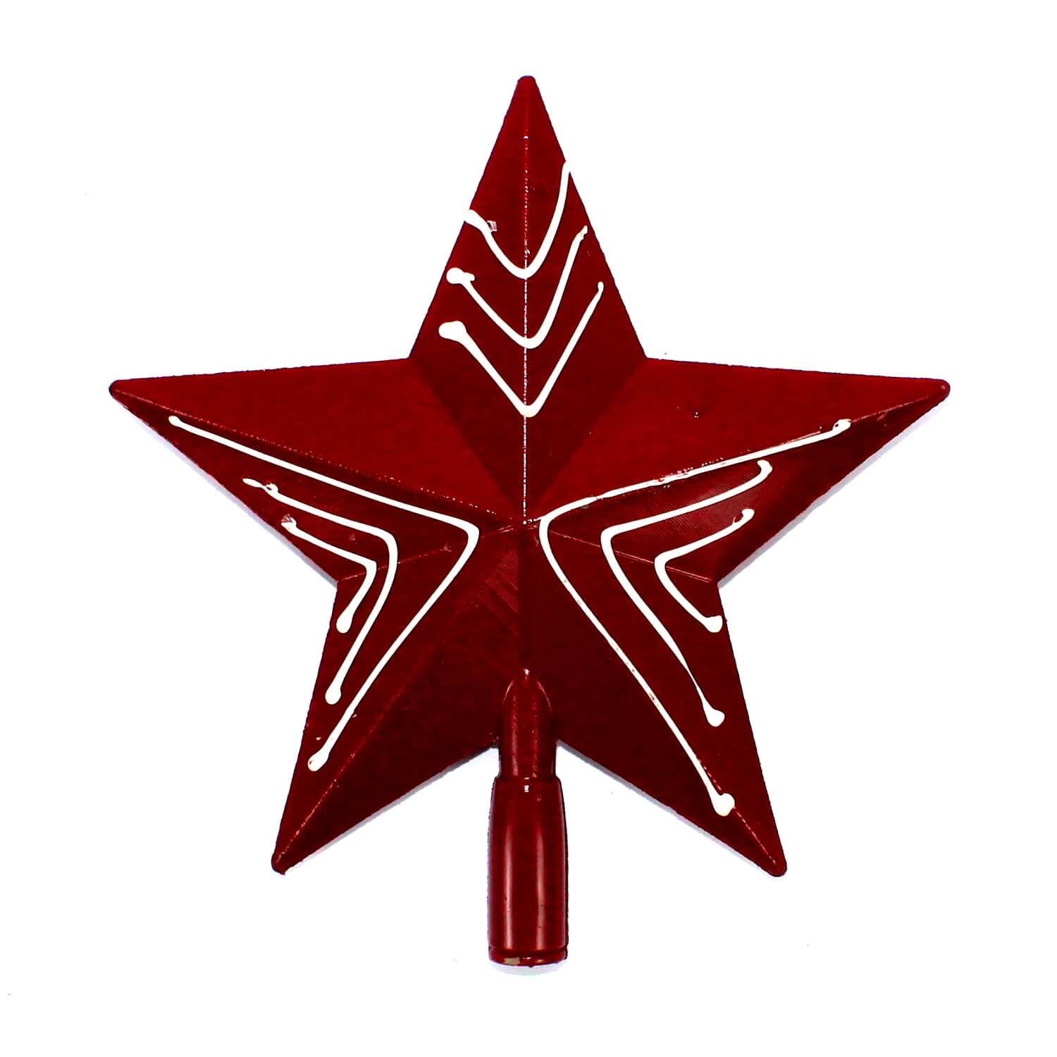 Estrela Enfeite Natal 19cm Satyam (1)