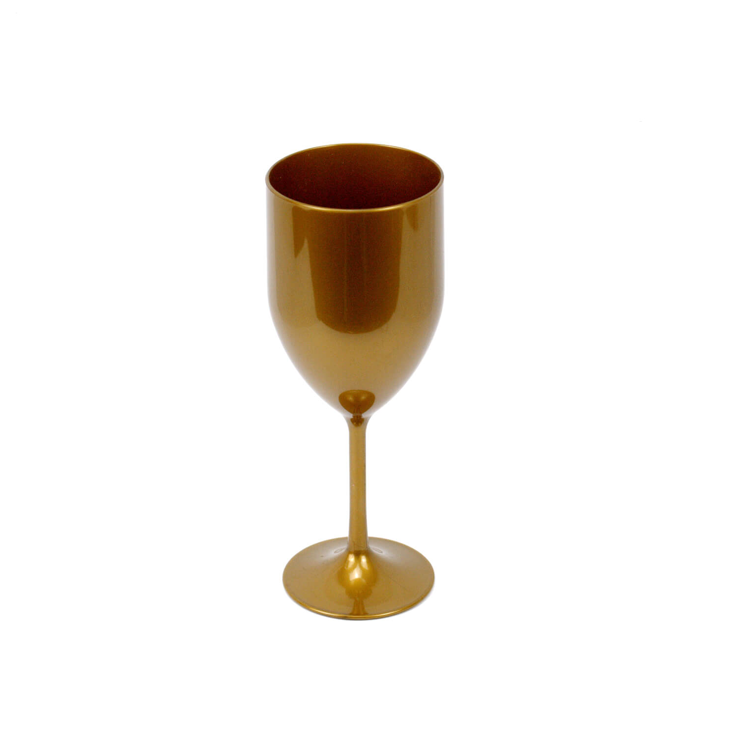 Taça Vinho Color Acrílico Dourada Lojas TEM (1)